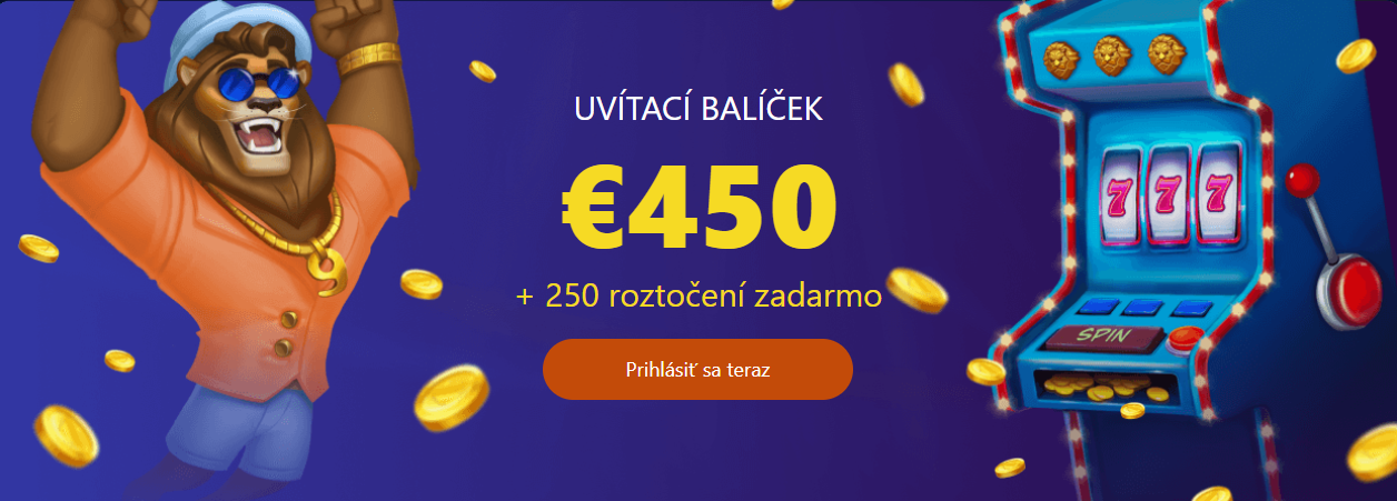 + 250 roztočení zadarmo